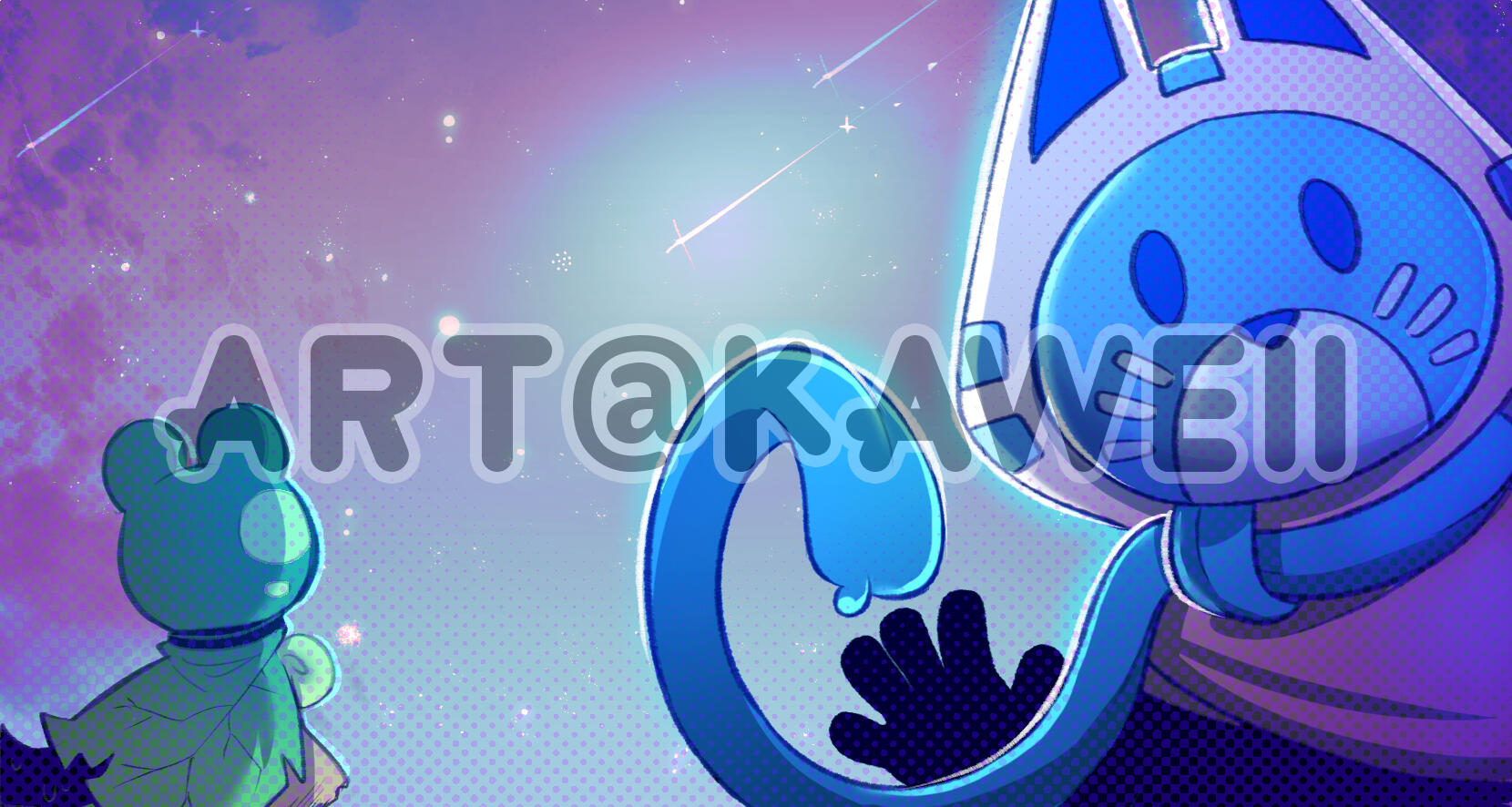 Bust Fullcolored + Chibi Fullcolored - medium Background