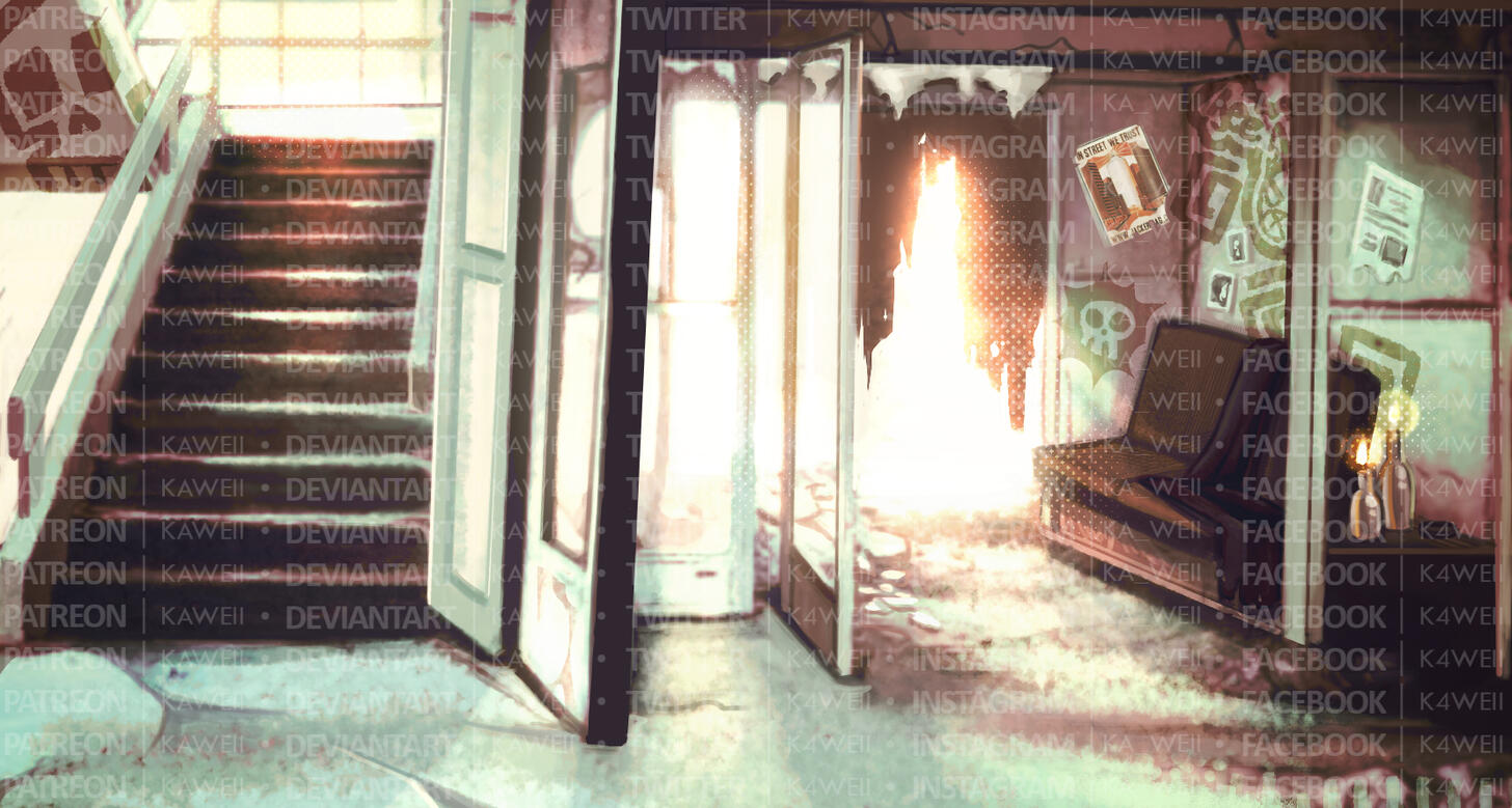 #6) Background sample made for an illustration commission