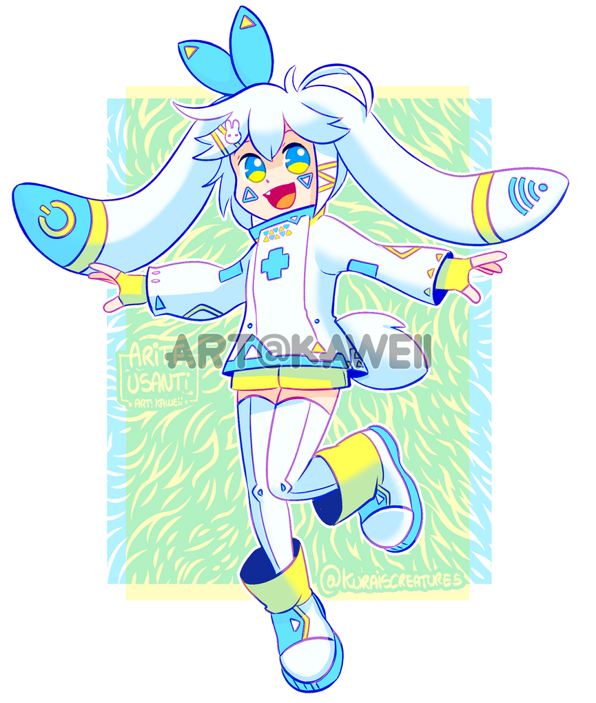 Fullbody Full colored - Simple Background